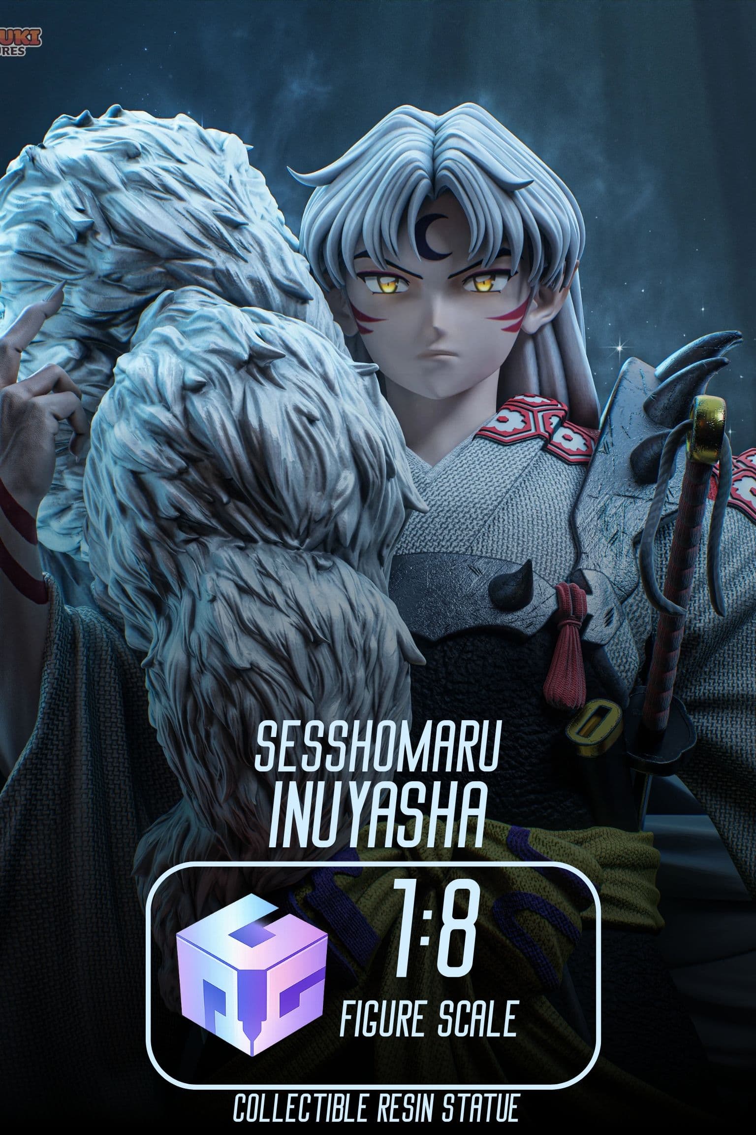 Sesshomaru | Maximum Detailed 16K 3D printed figure