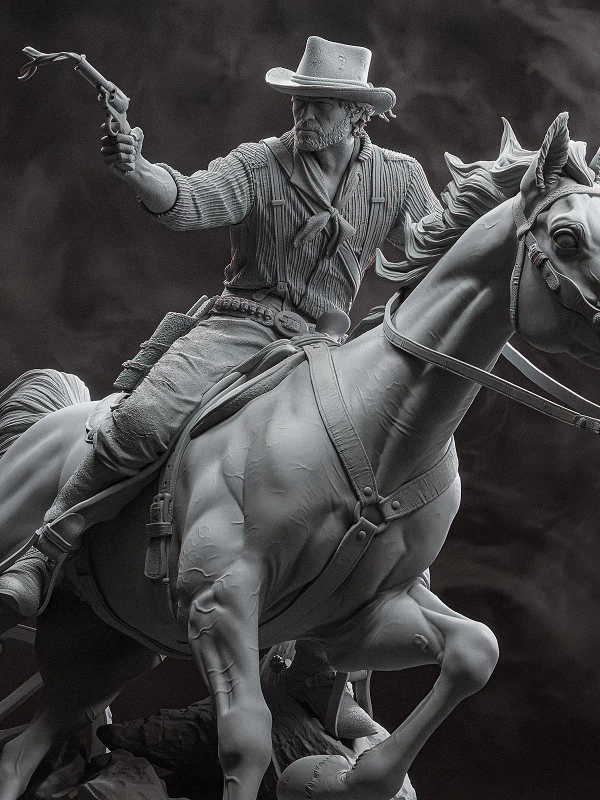 Arthur Morgan Red Dead Redemprion II | Maximum Detailed 16K 3D printed figure - alternate view